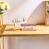 Golden three-layer creative jewelry rack, wooden bracelet rack, bracelet display rack, bracelet display rack, watch storage rack, fashionable and practical, other types of jewelry organization rack Item Picture
